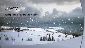  Presentation with christmas magic - PPT layouts with christmas and new year background background and a light gray colored foreground