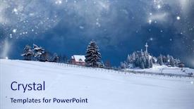  Presentation with new year - Slide deck with christmas and new year background background and a  colored foreground