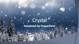  Presentation with christmas magic - Slide set featuring christmas and new year background background and a  colored foreground