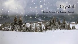  Presentation with christmas new year frame banner - Cool new slide deck with christmas and new year background backdrop and a  colored foreground