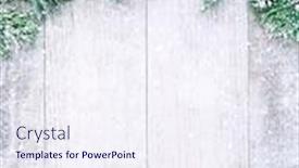  Presentation with christmas holly - Slide deck featuring christmas-and-new-year-background background and a sky blue colored foreground