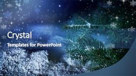  Presentation with new year - Cool new presentation design with christmas and new year background backdrop and a ocean colored foreground