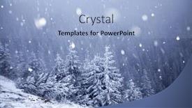  Presentation with new-year - Slide set consisting of christmas and new year background with winter trees in mountains covered with fresh snow - magic holiday background background and a light blue colored foreground