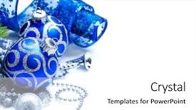  Presentation with design christmas holiday - Beautiful slide set featuring christmas and new year blue backdrop and a white colored foreground