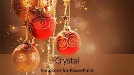  Presentation with christmas border design - Slides having christmas and new year border background and a red colored foreground