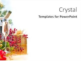 Christmas And New Year Celebration PPT template 3 | CrystalGraphics