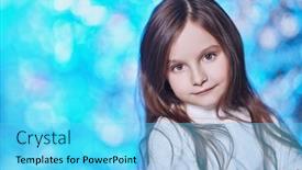  Presentation with sparkling lights - Presentation theme enhanced with christmas-and-new-year-celebration background and a cyan colored foreground