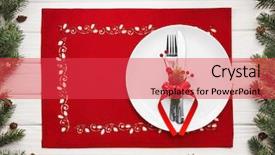  Presentation with new year - Presentation enhanced with christmas and new year celebration background and a red colored foreground