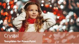  Presentation with new year - Theme featuring christmas-and-new-year-concept background and a coral colored foreground