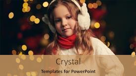  Presentation with new year - Beautiful slide set featuring christmas-and-new-year-concept backdrop and a coral colored foreground