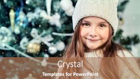  Presentation with new year - Amazing PPT theme having christmas-and-new-year-concept backdrop and a coral colored foreground