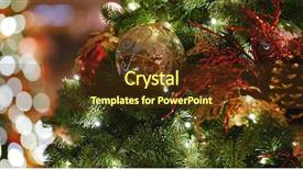  Presentation with christmas new year frame banner - PPT layouts having christmas and new year decoration background and a  colored foreground