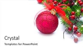  Presentation with christmas new year frame banner - Theme enhanced with christmas and new year decorations background and a white colored foreground