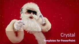  Presentation with new year - Slide set featuring christmas-and-new-year-emotional background and a crimson colored foreground