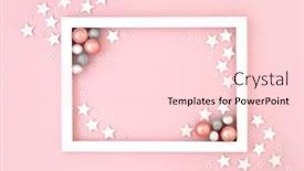  Presentation with christmas border design - Theme enhanced with christmas-and-new-year-festive background and a lemonade colored foreground