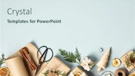  Presentation with eco friendly - PPT layouts with christmas-and-new-year-flat background and a sky blue colored foreground