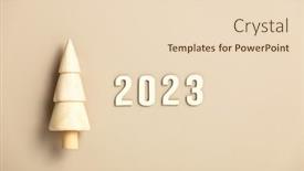  Presentation with eco friendly - PPT layouts featuring christmas-and-new-year-flat background and a lemonade colored foreground