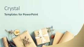  Presentation with eco friendly - PPT layouts enhanced with christmas-and-new-year-flat background and a sky blue colored foreground