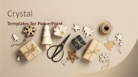  Presentation with new year - Slides consisting of christmas-and-new-year-flat and a lemonade colored foreground