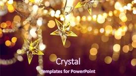  Presentation with twinkling stars - Amazing PPT layouts having christmas and new year glowing backdrop and a wine colored foreground