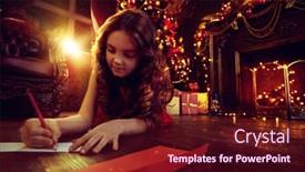  Presentation with next year - Beautiful theme featuring christmas-and-new-year-holidays backdrop and a wine colored foreground