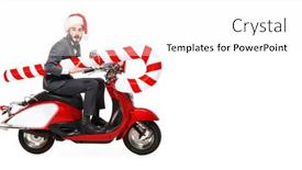  Presentation with space suit - Beautiful theme featuring christmas-and-new-year-sale backdrop and a white colored foreground