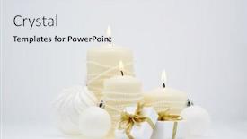  Presentation with year still life christmas - Presentation design featuring christmas and new year still life with burning candles gift boxes and christmas ornaments isolated on a white background christmas and new year greeting card background and a white colored foreground