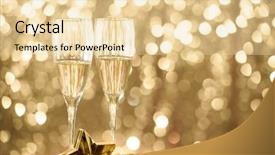  Presentation with new year - Amazing PPT layouts having christmas and new year theme backdrop and a lemonade colored foreground