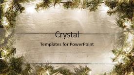  Presentation with new year - Presentation having christmas and new year wooden background and a coral colored foreground