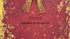  Presentation with new year - Presentation theme featuring christmas-and-new-year background and a red colored foreground