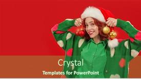  Presentation with events - PPT layouts having christmas-and-new-year background and a forest green colored foreground