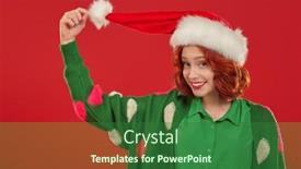  Presentation with green pom pom - 