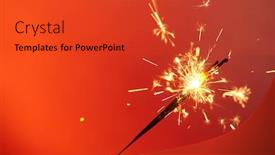  Presentation with sparkle - Theme with christmas-and-newyear-party-sparkle background and a red colored foreground