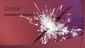  Presentation with christmas party - Colorful PPT layouts enhanced with christmas-and-newyear-party-sparkle backdrop and a violet colored foreground