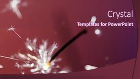  Presentation with sparkle - Amazing slide set having christmas-and-newyear-party-sparkle backdrop and a tawny brown colored foreground