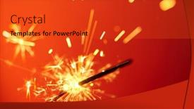  Presentation with christmas party - Cool new PPT layouts with christmas-and-newyear-party-sparkle backdrop and a red colored foreground