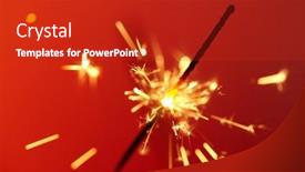  Presentation with christmas party - PPT theme having christmas-and-newyear-party-sparkle background and a  colored foreground