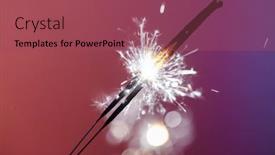  Presentation with sparkle - Slide set featuring christmas-and-newyear-party-sparkle background and a  colored foreground