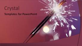  Presentation with sparkle - PPT theme enhanced with christmas-and-newyear-party-sparkle background and a violet colored foreground