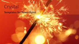  Presentation with sparkle - Theme with christmas-and-newyear-party-sparkle background and a red colored foreground