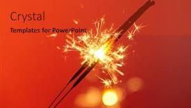  Presentation with sparkle - Presentation theme featuring christmas-and-newyear-party-sparkle background and a red colored foreground