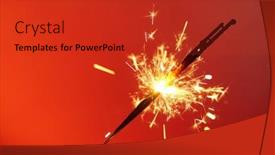  Presentation with sparkle - Presentation design enhanced with christmas-and-newyear-party-sparkle background and a  colored foreground