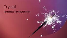  Presentation with sparkle - Slide deck with christmas-and-newyear-party-sparkle background and a  colored foreground