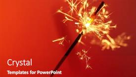  Presentation with christmas party - PPT theme enhanced with christmas-and-newyear-party-sparkle background and a  colored foreground