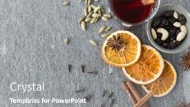  Presentation with mulled wine - Amazing slide set having hot mulled wine dry orange backdrop and a gray colored foreground