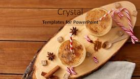  Presentation with wood board - Slide deck featuring christmas-and-seasonal-drinks-concept background and a red colored foreground