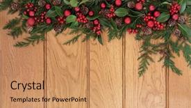  Presentation with winter border - Presentation theme having christmas and winter background border background and a  colored foreground