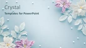  Presentation with silver christmas - Cool new slides with christmas-arrangement-with-poinsettia-flowers backdrop and a sky blue colored foreground