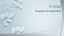  Presentation with leaves flat lay - Colorful slide set enhanced with christmas-arrangement-with-silver-leaves backdrop and a sky blue colored foreground