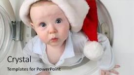  Presentation with baby christmas - Audience pleasing PPT layouts consisting of christmas baby from washer backdrop and a light gray colored foreground